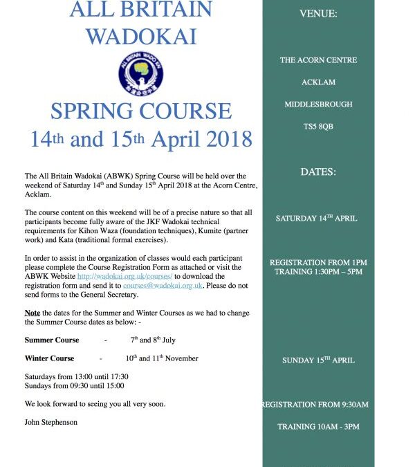 ABWK Spring Course 2018